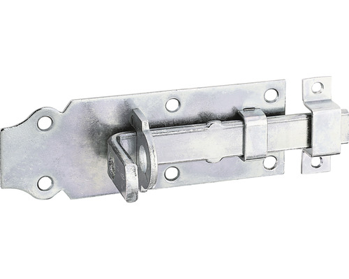 Alberts Lock bolt with flat handle and loop 120 x 44 mm galvanized, thick-film passivated