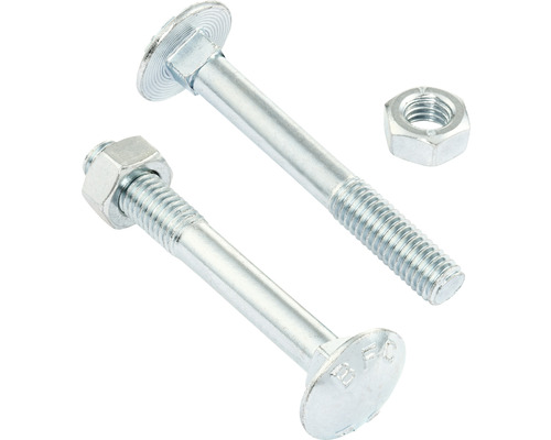 Carriage screw with nut Reyher DIN 603 M5x20 mm galvanized 100 pieces