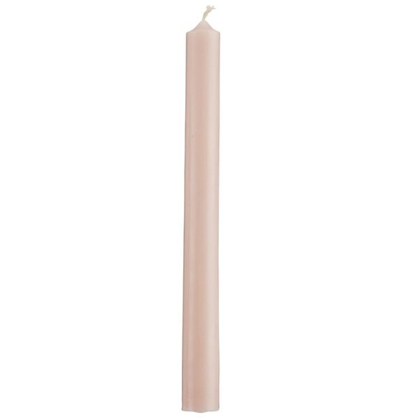 narrow tall taper candle pink mallow thin candle (1 piece) by Ib Laursen