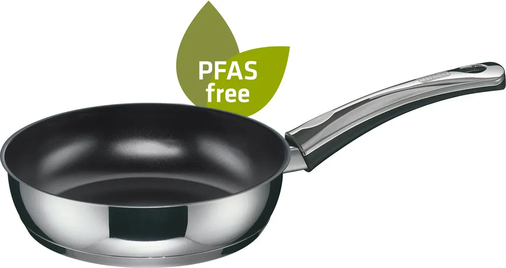 Berndes 24 cm braising pan, stainless steel, polished - Injoy® PFAS-free