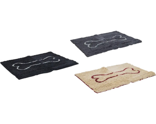 Dirty Dog Doormat Bones assorted colors 78 x 51 cm beige brown black microfiber, microfiber