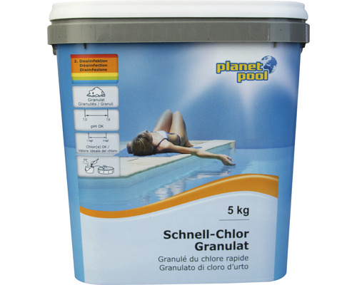 Planet Pool quick chlorine granules 5 kg for high and quick chlorination