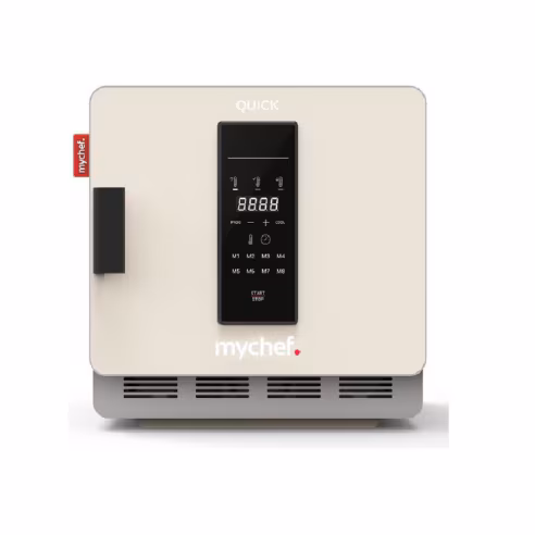 Rapid convection oven with touch keypad and LED display. Red - 400x630x410 mm - 3600 W 230/1V - QE11FR0D Mychef