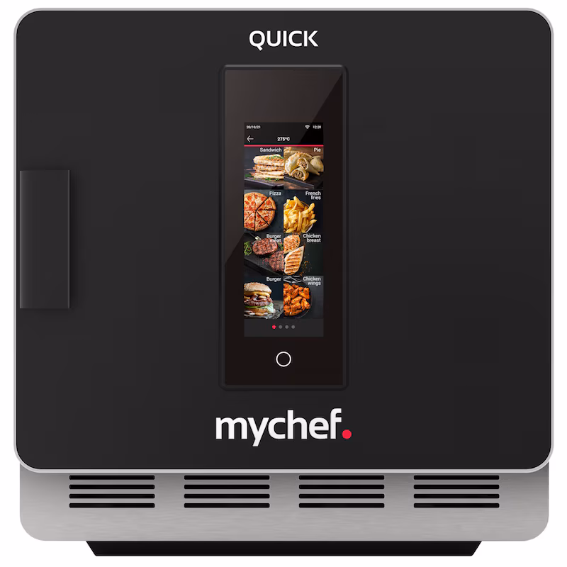 Rapid convection oven with touchscreen control. Black - 400x630x410 mm - 3600 W 230/1V - QT11FN0D Mychef