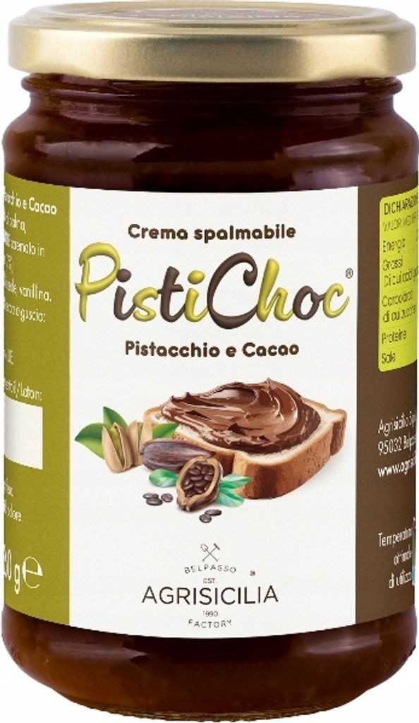 Chocolate Pistachio Cream 360g - Agrisicilia