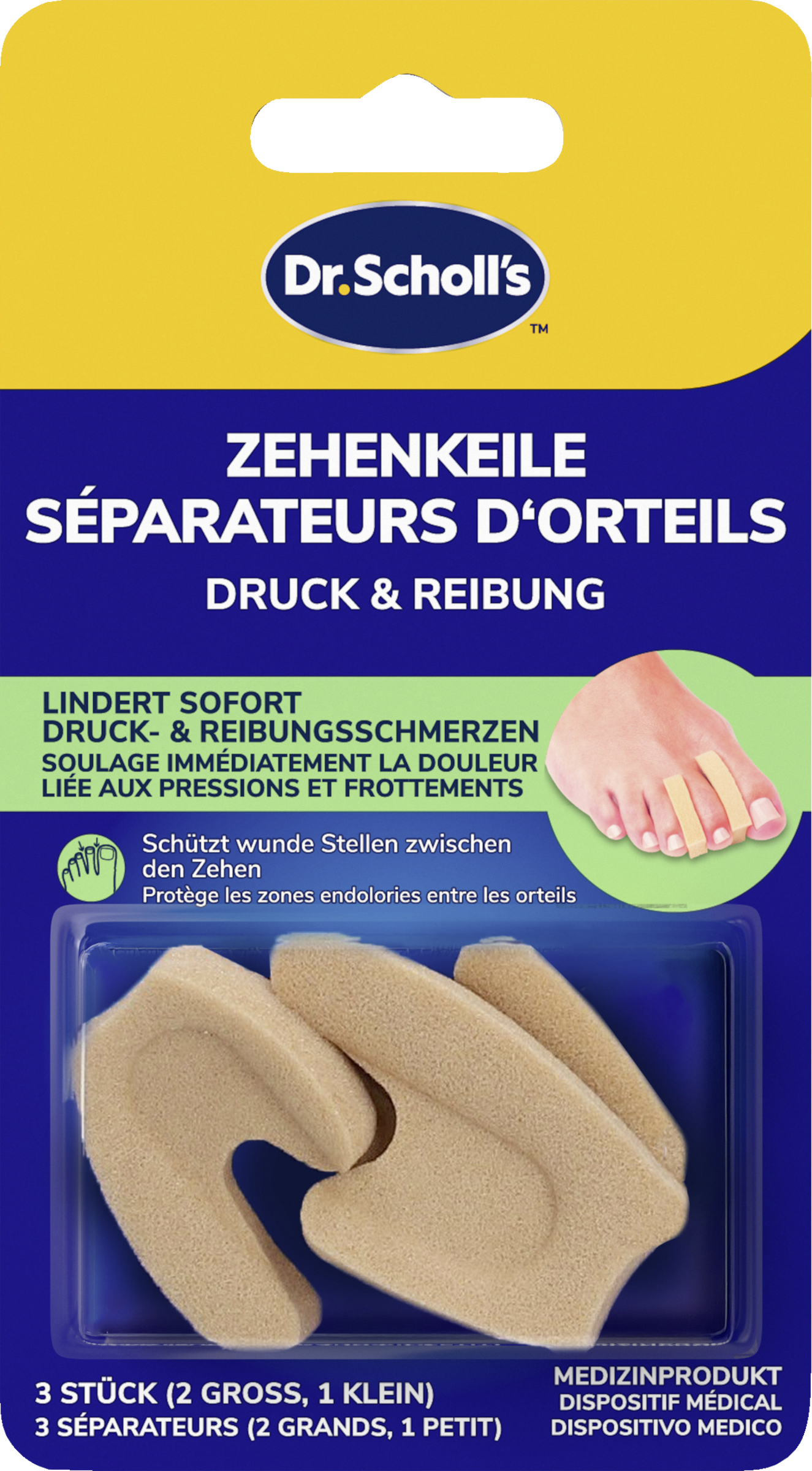 Scholl toe wedges