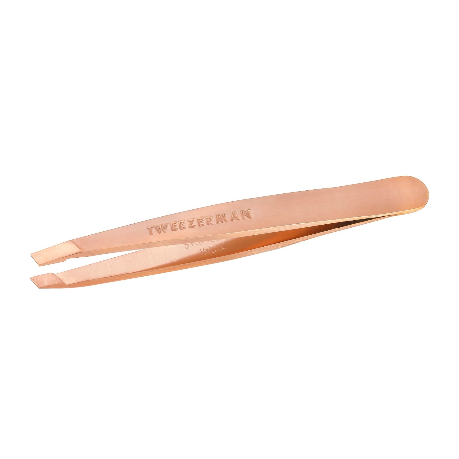 Tweezerman Oblique Mini Tweezers, Rose Gold