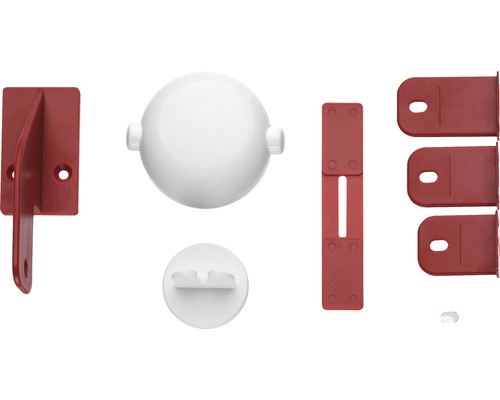 Cabinet lock for double doors Reer white