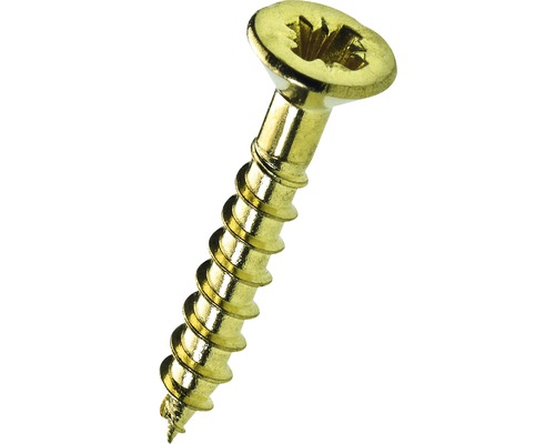 Hettich Screws for rod hinges, 2.5x16mm brass-plated, 50 pieces.