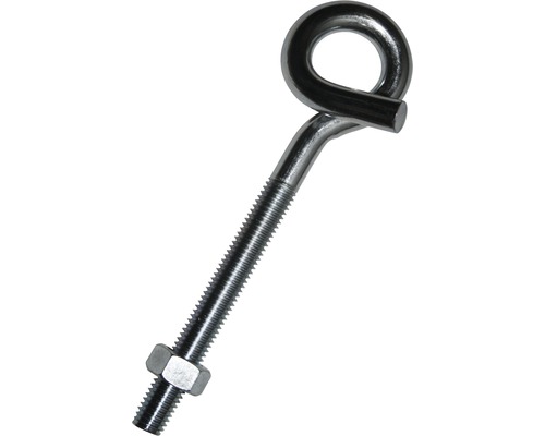 Dresselhaus Screw hooks, spiral design with nut 12x160 mm, 5 pieces
