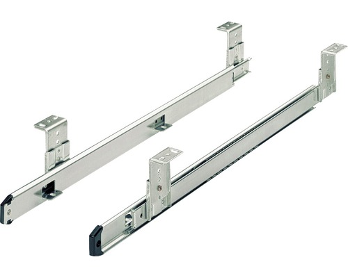 Hettich Drawer rail keyboard pull-out 400 mm chromated 2 pieces