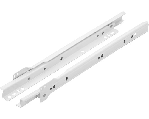 Hettich Drawer rail partial extension roller slide guide 350 mm white 2 pieces