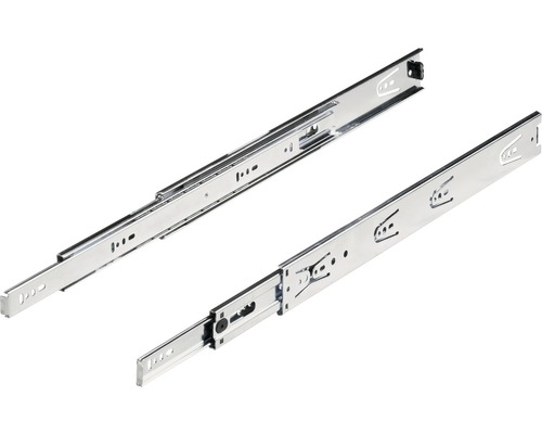 Hettich Drawer rail full extension 350 mm chromated 2 pieces