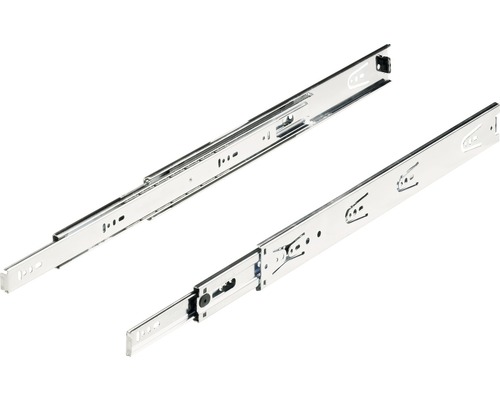 Hettich Drawer rail full extension 450 mm chromated 2 pieces