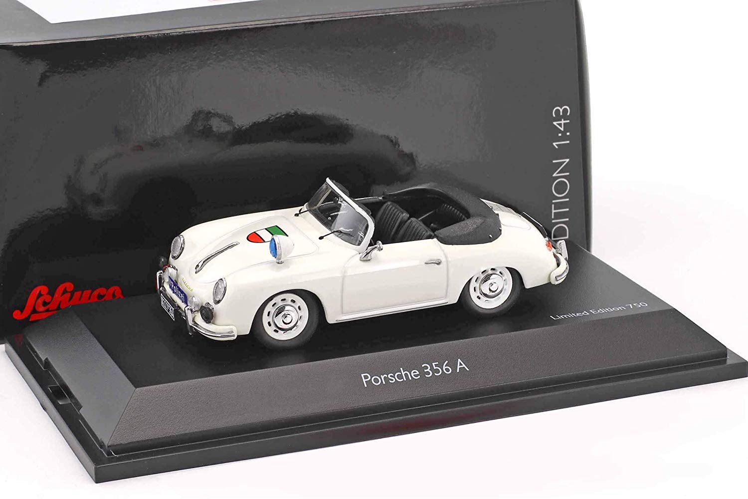 Schuco 450256600 Porsche 356 A Police Vehicle