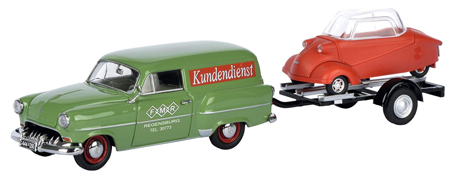 Schuco 450266700 – Opel Olympia With Trailer Scale 1: 43