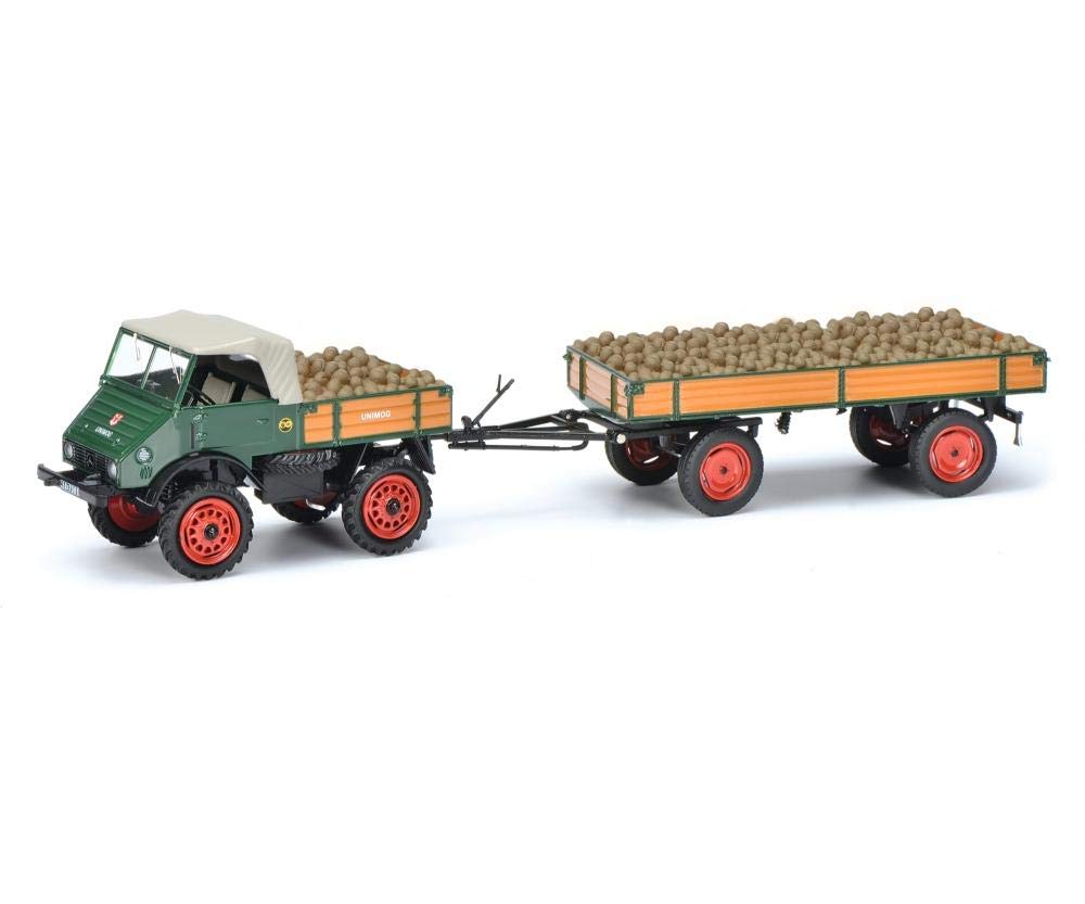 Schuco 450313000 Unimog U401 With Hanger And Charger, Vehicle