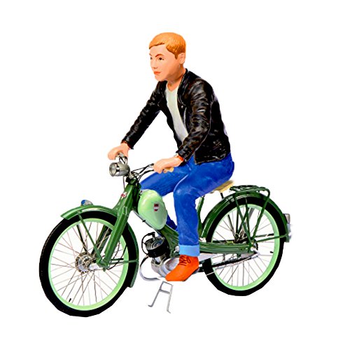 Schuco 450662800 – NSU Quickly With Figure, 1/10 Scale, moped, Vehicle
