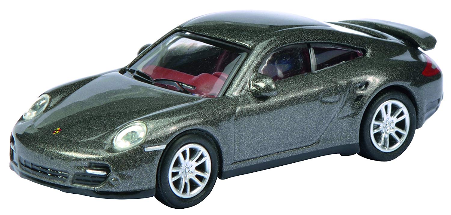 Schuco 452619900 – Porsche 911 Turbo Scale 1: 87 – Metallic Grey