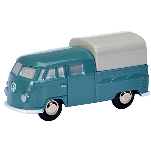 Schuco Piccolo 450557000 Vw T1 Double Cab, Blue