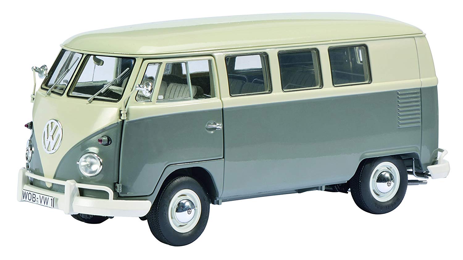 Schuco Vw T1 Bus, Scale 1: 18 450037500 Grey/White