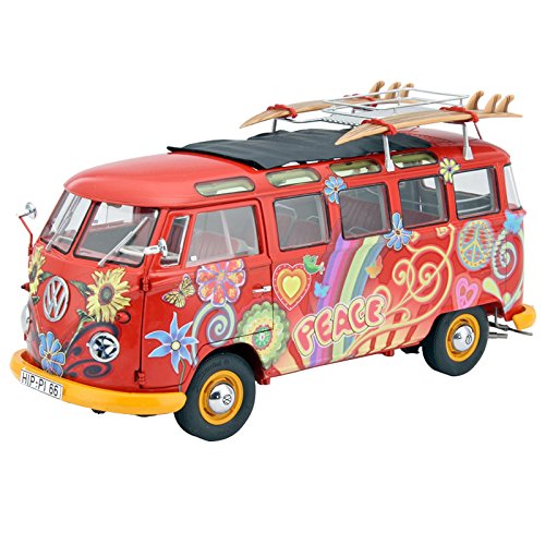 Schuco Vw T1 Samba 450028300 Hippy Van-Scale 1: 18