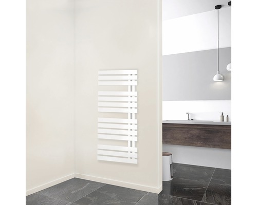 SCHULTE designer radiator Breda 1060X500 mm alpine white connection bottom right