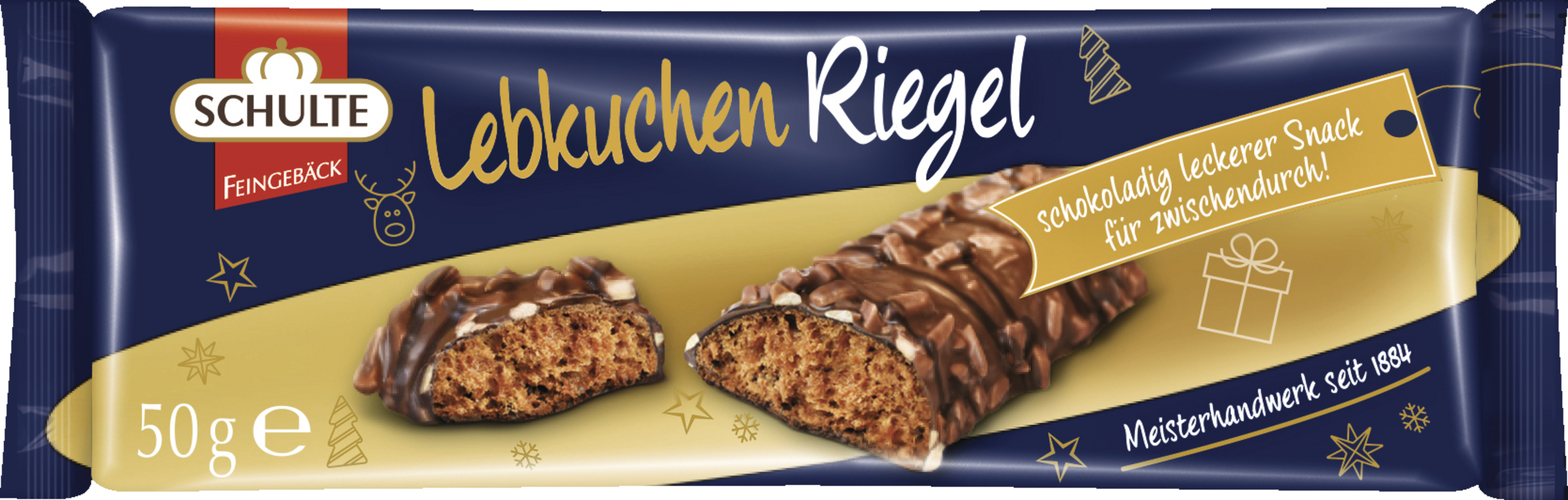 Schulte Gingerbread Bars 50g