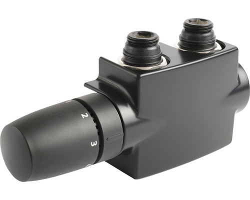 SCHULTE center connection fitting 1/2 inch variable straight or corner shape matt black H3765068