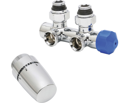 SCHULTE center connection set corner chrome H3767002