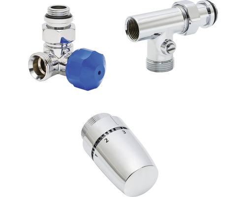 SCHULTE thermostatic valve set mixed operation version right 1/2" chrome 7062002-3