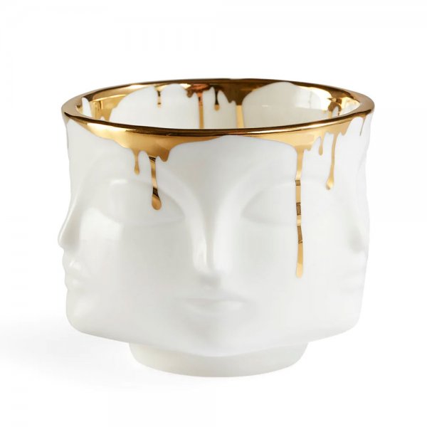 Jonathan Adler Bowl Dora Maar White-Gold Condiment Bowl by Jonathan