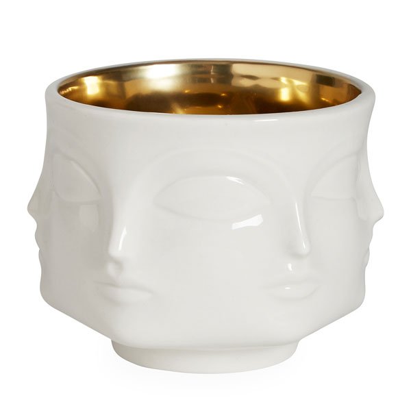 Bowl Dora Maar White Gold by Jonathan Adler