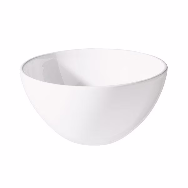 Grande stoneware bowl, white (19.5cm) by Asa