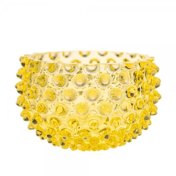 Hobnail Citrine Bowl, Yellow (11.5cm) by Klimchi Stud