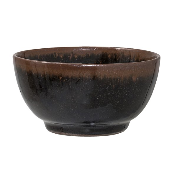 Jolie bowl, black and brown, by Bloomingville