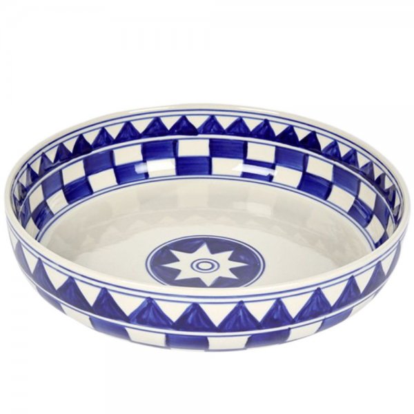 Kitchen bowl, checkered pattern, size L (Ø: 28cm) by Lambert - Erkmann