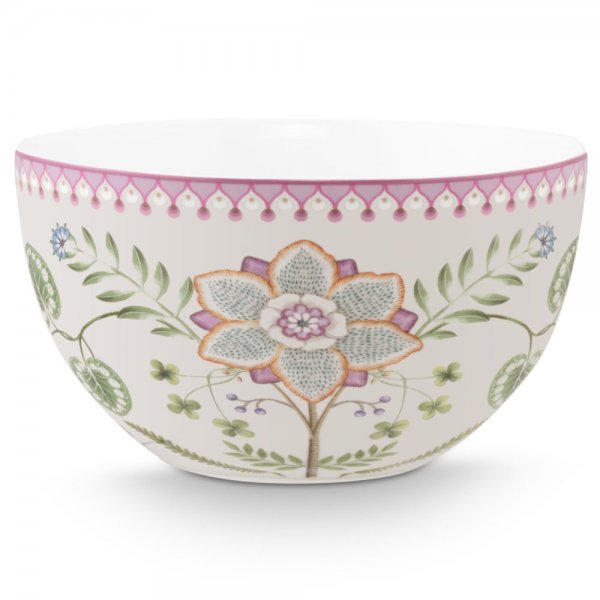 Lily & Lotus Bowl Off White-Purple (18cm) Pip Studio