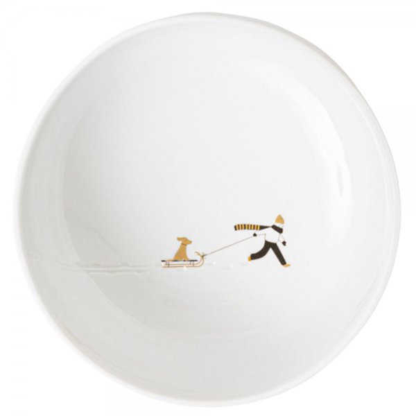Rader Bowl Snow Day Dog Sled by Räder Design