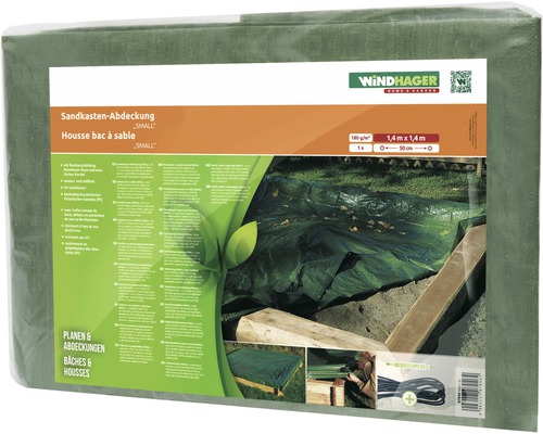 Windhager protective cover for small sandpit 140x140 cm green