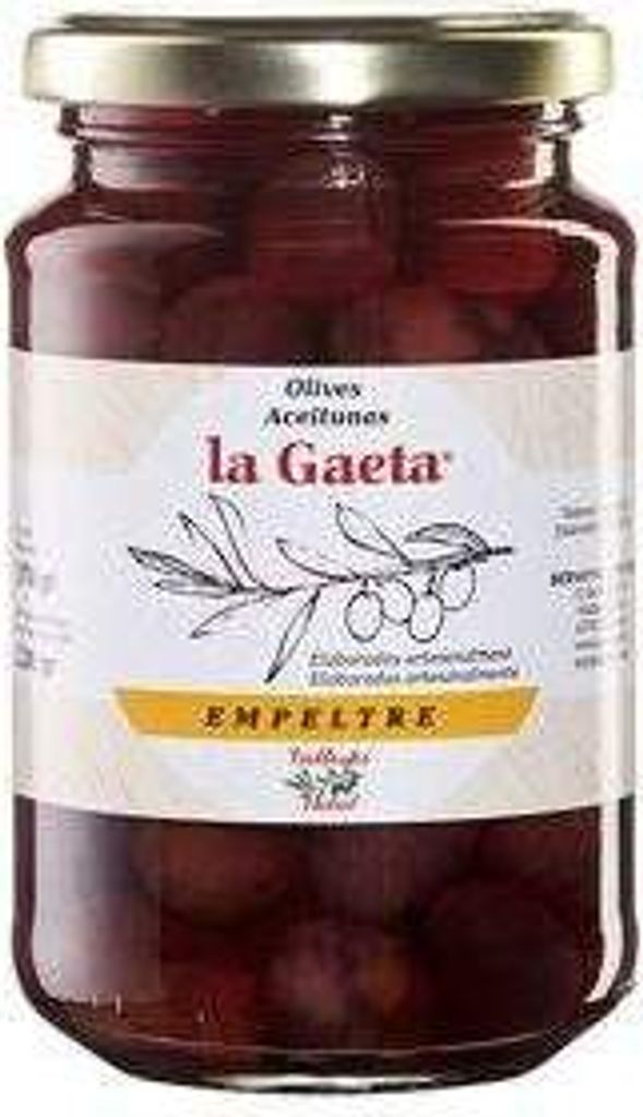 La Gaeta Black Empeltre olives from Catalonia and Bajo Aragon, 200g