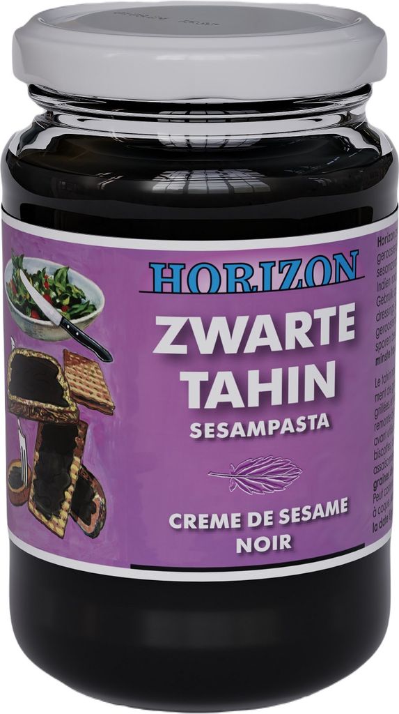 Black Tahini (Black Sesame Paste) Gluten-Free 350 g - HORIZON