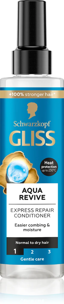 Schwarzkopf Gliss Aqua Revive leave-in conditioner in a spray for normal to dry hair