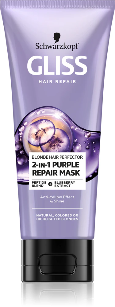 Schwarzkopf Gliss Blonde Hair Perfector regenerating hair mask for bleached hair or highlights