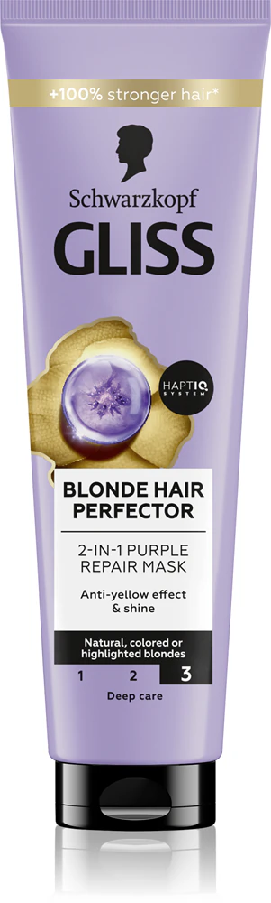 Schwarzkopf Gliss Blonde Hair Perfector regenerating hair mask for bleached hair or highlights