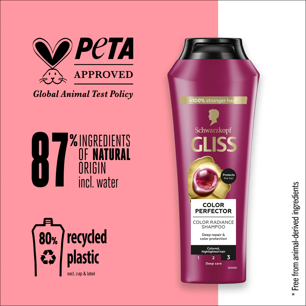 Schwarzkopf Gliss Color Perfector Protective Shampoo for Colored Hair