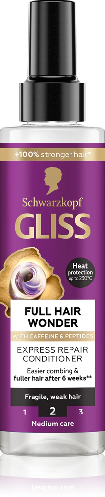 Schwarzkopf Gliss Full Hair Wonder regenerating leave-in conditioner for weakened hair