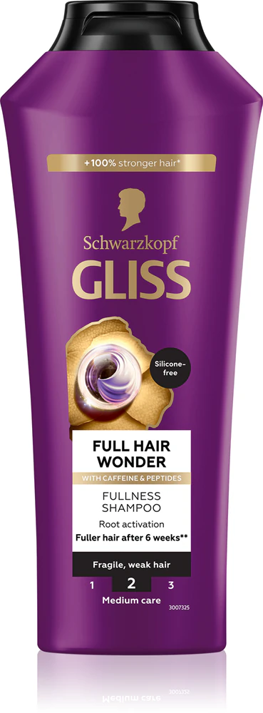 Schwarzkopf Gliss Full Hair Wonder Regenerating Shampoo for weakened hair 400 ml