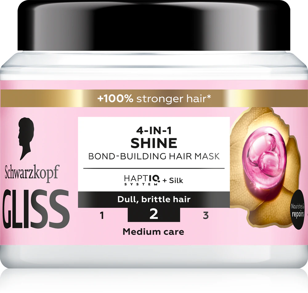 Schwarzkopf Gliss Liquid Silk Mask for more shine and strength of the hair