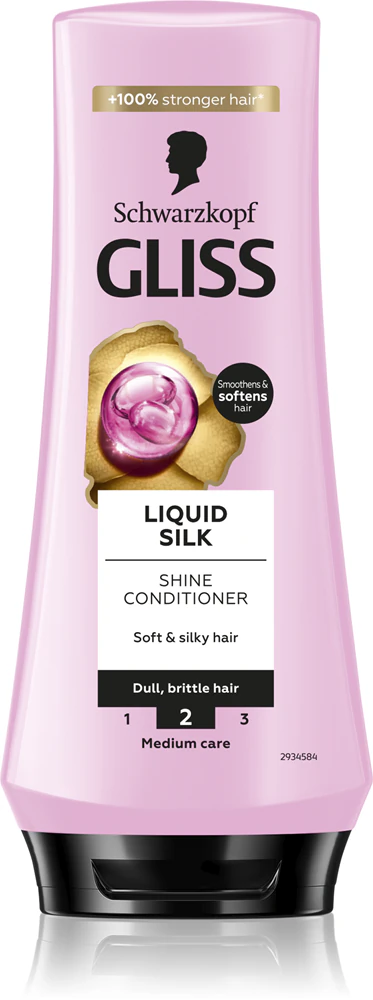 Schwarzkopf Gliss Liquid Silk regenerating balm for more shine and strength of the hair